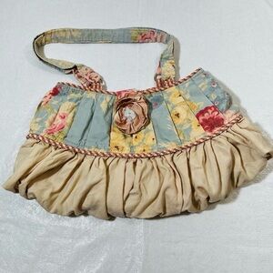 Frenchome Patchwork Floral Fabric Handbag